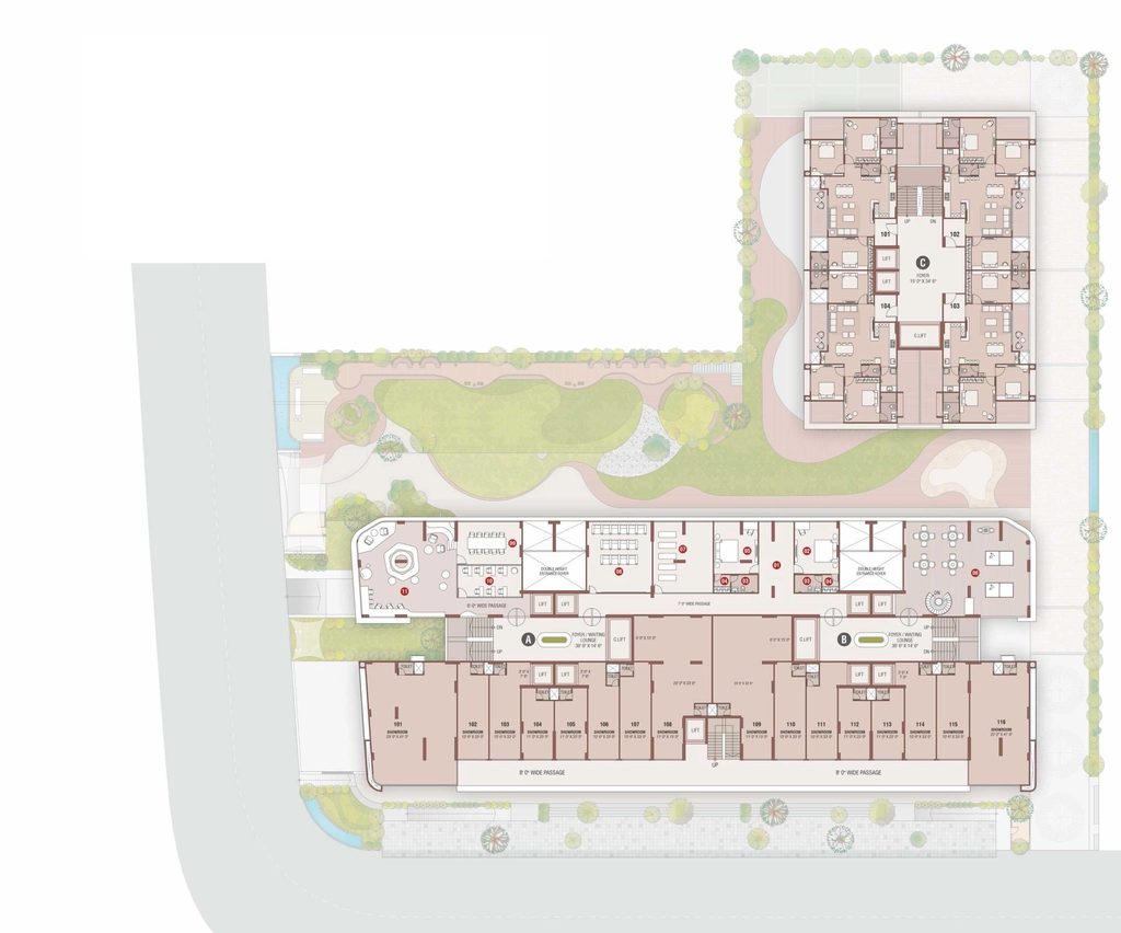 Master Plan of Commercial Aaryan The Blue Corner in Gota, Ahmedabad - Image 389292