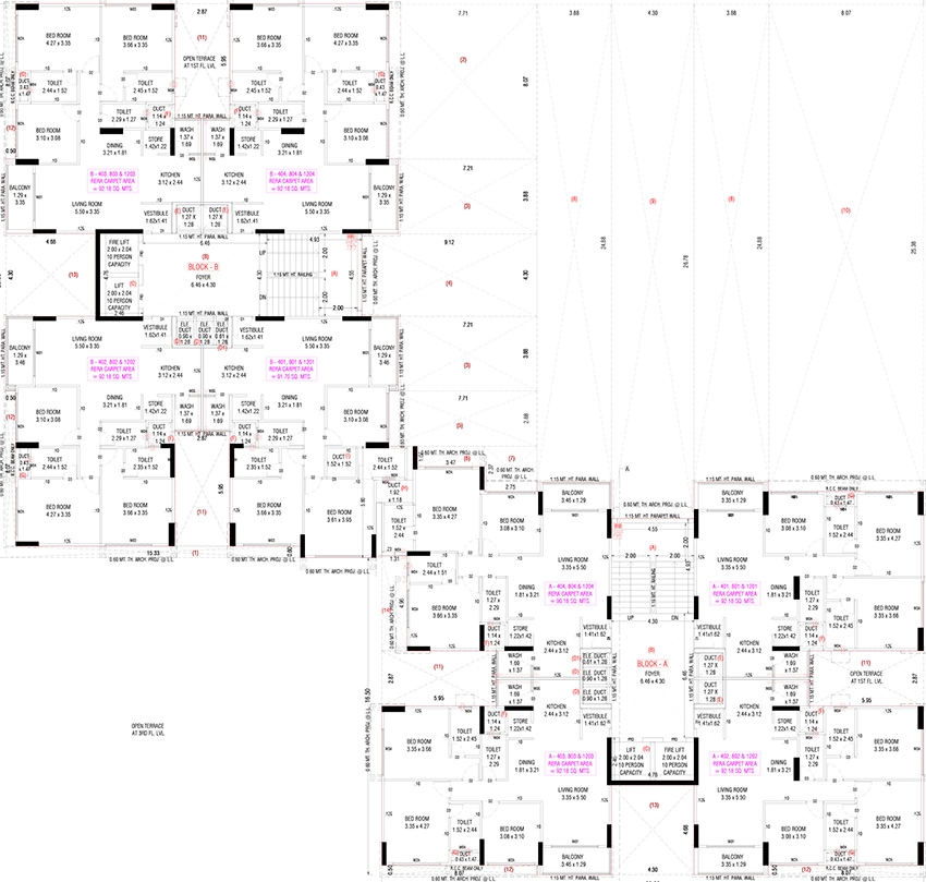 Floor Plan of Adani Amora in Shantigram, Ahmedabad - Image 389339