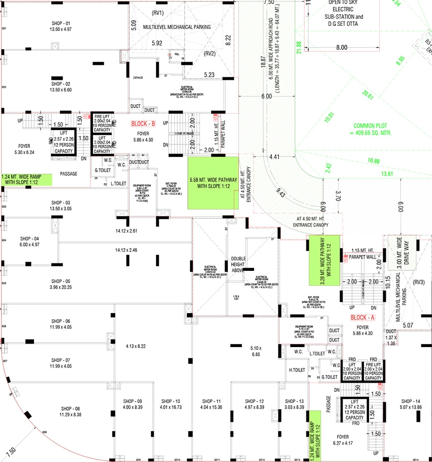 Floor Plan of Commercial Adani Amora in Shantigram, Ahmedabad - Image 389348