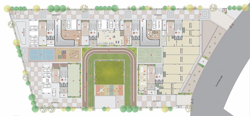 Master Plan of Ak Shree Saffron in Ghuma, Ahmedabad - Image 389370