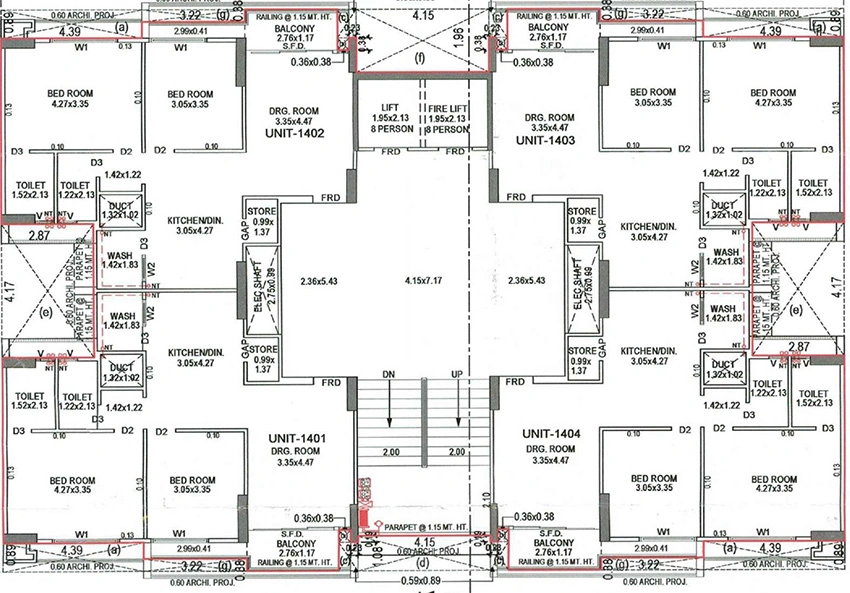 Floor Plan of Akash Ananta Arena in Sanand, Ahmedabad - Image 389414