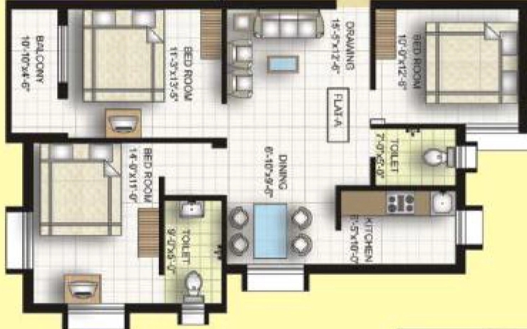 3 BHK Flat in Sumitra The Purple in Panchagaon, Bhubaneswar - Image 912793