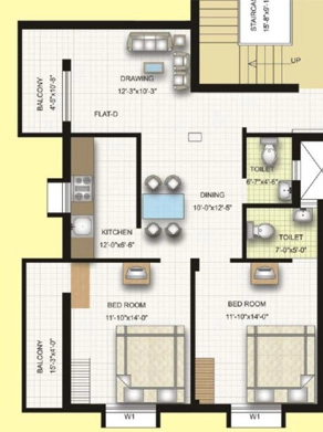 2 BHK Flat in Sumitra The Purple in Panchagaon, Bhubaneswar - Image 912792