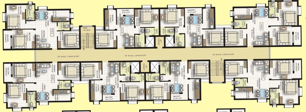Floor Plan of Sumitra The Purple in Panchagaon, Bhubaneswar - Image 389855