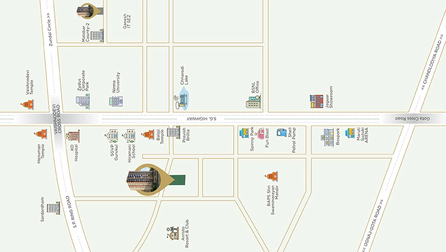 Location of Akshar Evara - Image 389429