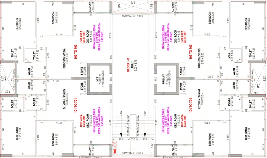 Floor Plan of Akshar Mapple 56 in Hanspura, Ahmedabad - Image 389462