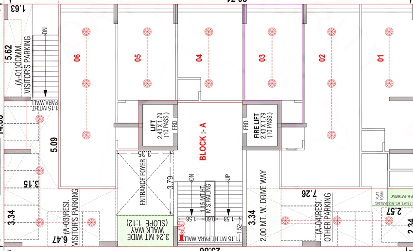 Floor Plan of Commercial Akshar Mapple 56 in Hanspura, Ahmedabad - Image 389472