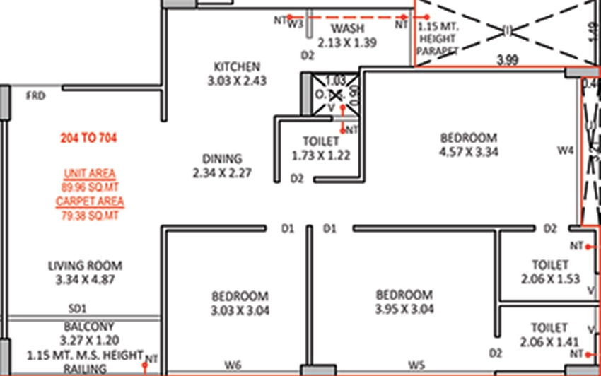 3 BHK Flat in Akshar Solo Sparsh in Bopal, Ahmedabad - Image 912123
