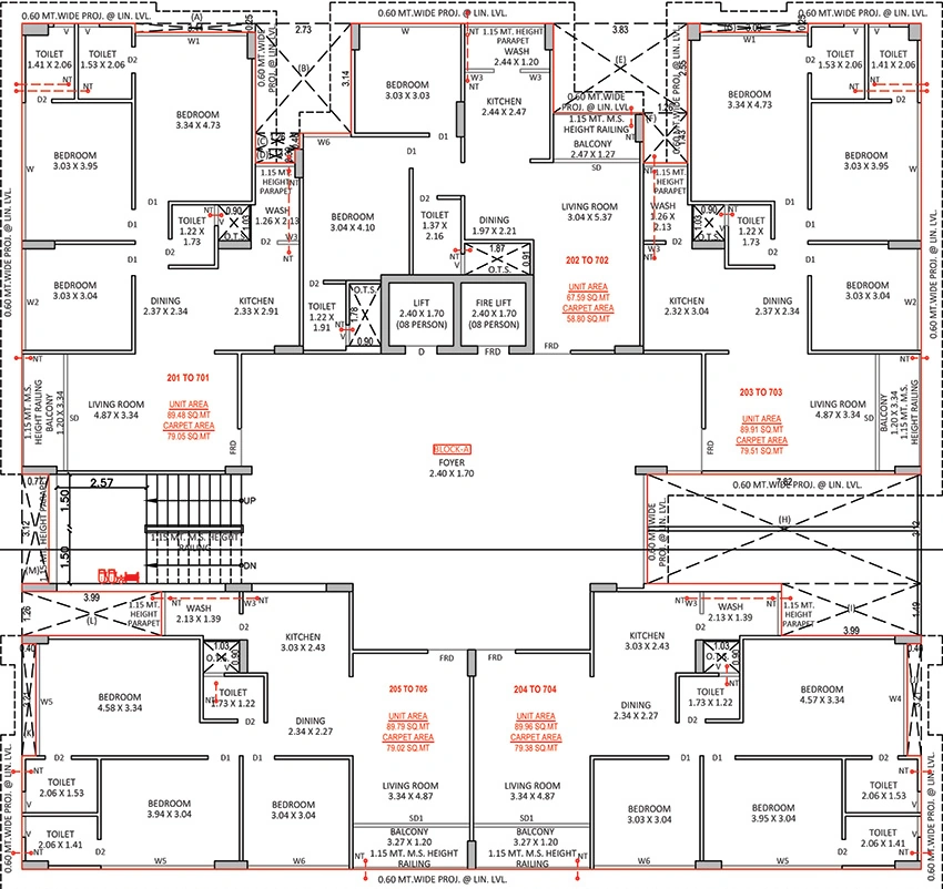 Floor Plan of Akshar Solo Sparsh in Bopal, Ahmedabad - Image 389481
