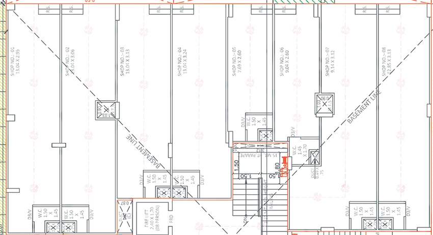 Floor Plan of Commercial Akshar Solo Sparsh in Bopal, Ahmedabad - Image 389487