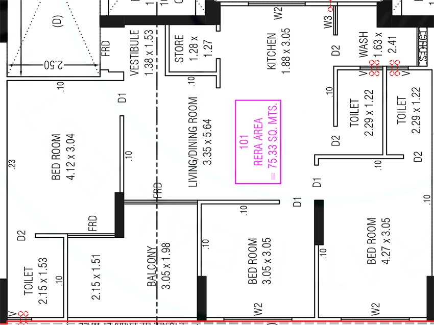 3 BHK Flat in Anikedhya Emperors in Gota, Ahmedabad - Image 912127