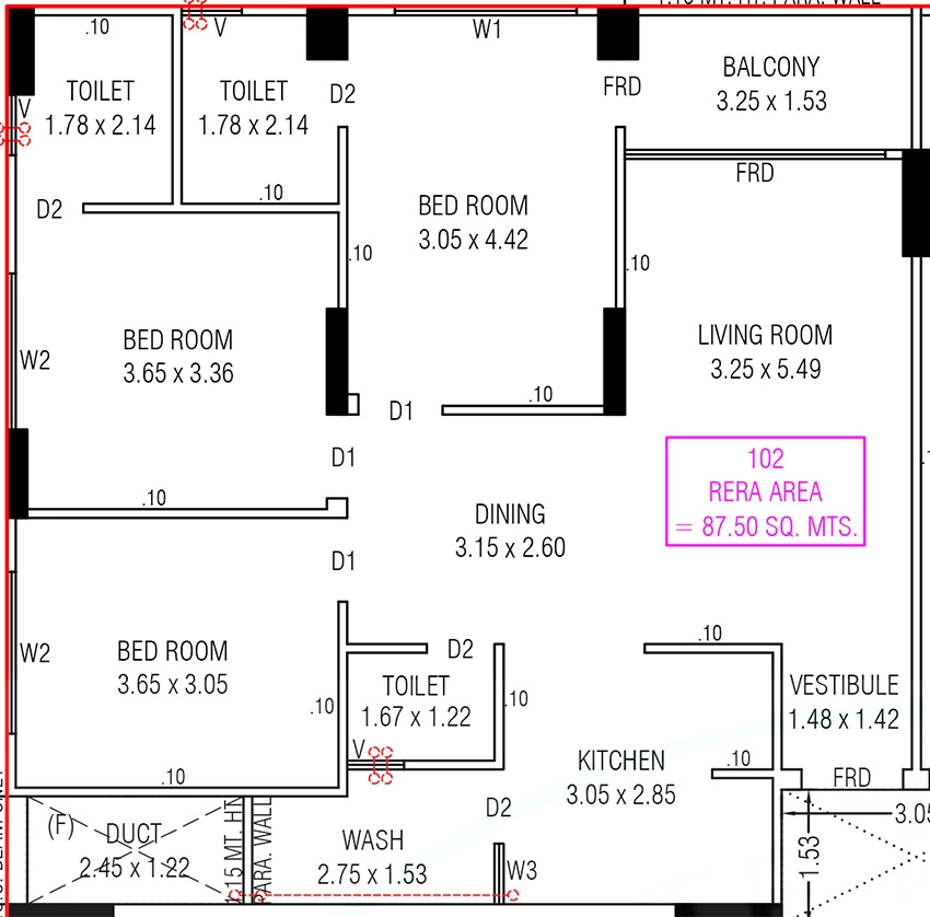 3 BHK Flat in Anikedhya Emperors in Gota, Ahmedabad - Image 912128