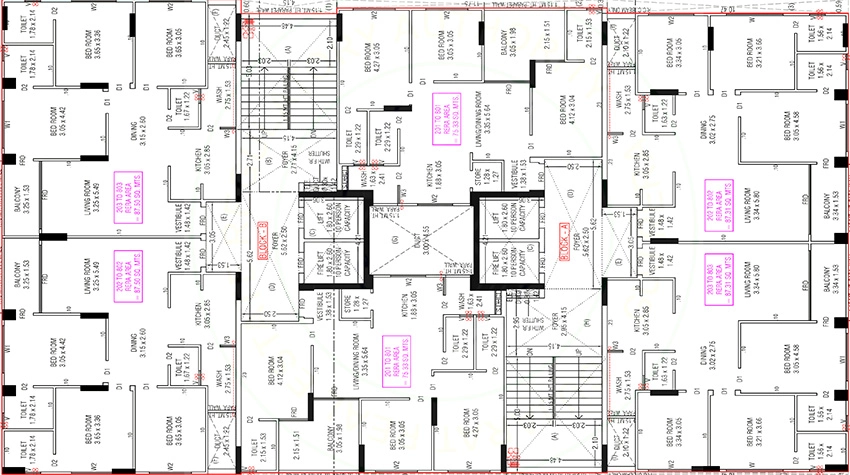 Floor Plan of Anikedhya Emperors in Gota, Ahmedabad - Image 389496