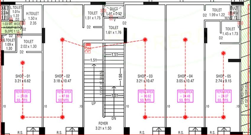 Floor Plan of Commercial Anikedhya Emperors in Gota, Ahmedabad - Image 389510