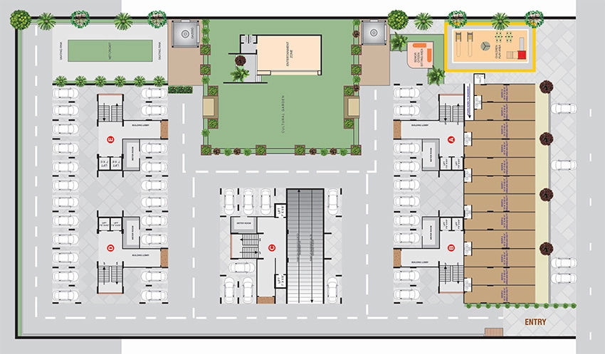 Master Plan of Commercial Anjani Shikhar Antilia in Nana Chiloda, Ahmedabad - Image 389533