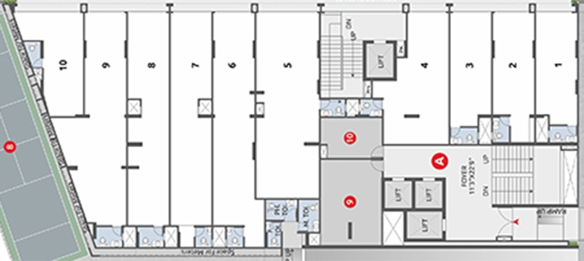 Floor Plan of Commercial Arbuda Arbre in Makarba, Ahmedabad - Image 389545