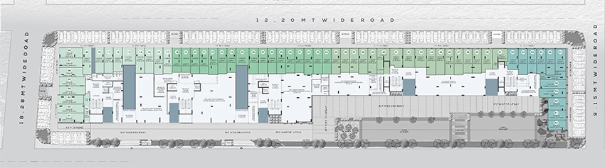 Master Plan of Art Shree Vishnudhara Residency in Navrangpura, Ahmedabad - Image 389559