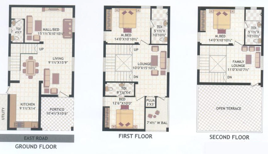 3 BHK Flat in Srinivasa Thiru Sankalp in Nizampet, Hyderabad - Image 912335