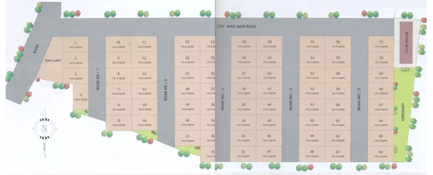 Master Plan of Srinivasa Thiru Sankalp in Nizampet, Hyderabad - Image 390043