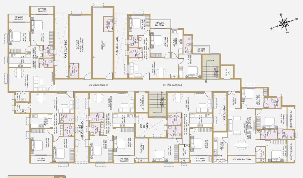 Floor Plan of Urban Signature in Uttara, Bhubaneswar - Image 389903