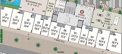 Floor Plan of Commercial Avis North Palace in Motera, Ahmedabad - Image 389629