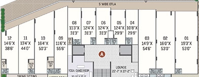 Floor Plan of Commercial Avis North Palace in Motera, Ahmedabad - Image 389630