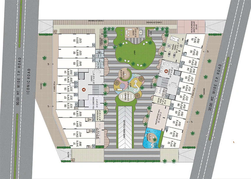 Master Plan of Commercial Avis North Palace in Motera, Ahmedabad - Image 389628