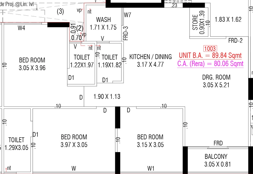 2 BHK Flat in Bliss Copper Sky in Nana Chiloda, Ahmedabad - Image 912181