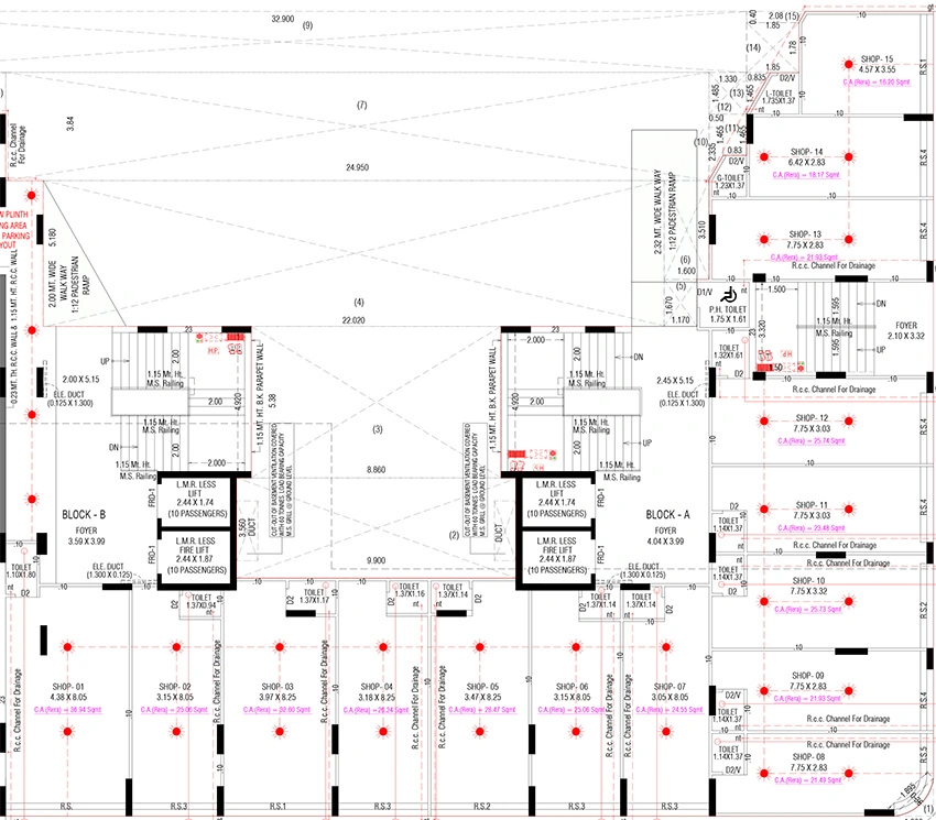 Floor Plan of Commercial Bliss Copper Sky in Nana Chiloda, Ahmedabad - Image 389661