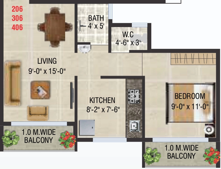 1 BHK Flat in Leena Heritage in Khopoli, Navi Mumbai - Image 912232