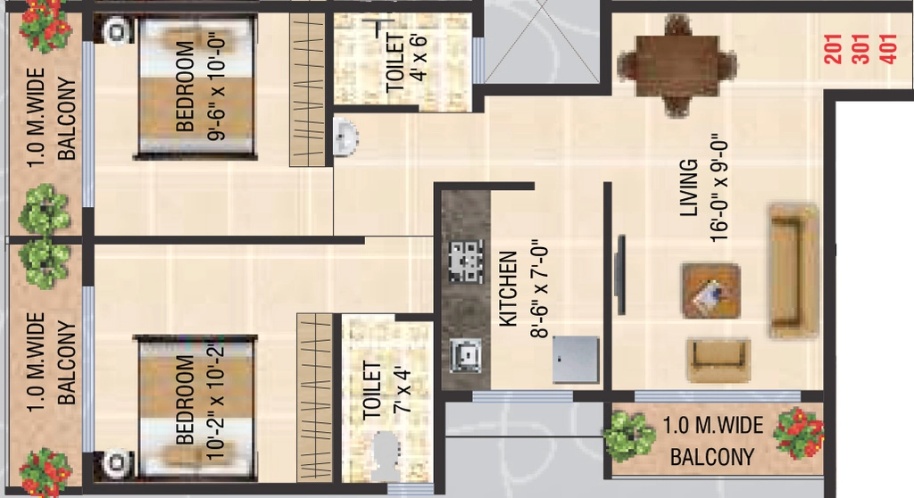 2 BHK Flat in Leena Heritage in Khopoli, Navi Mumbai - Image 912233
