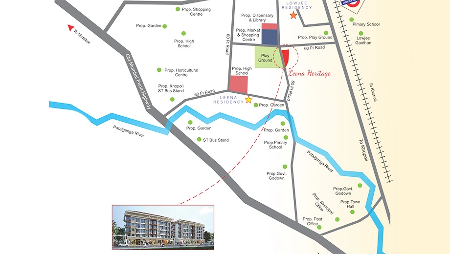 Location of Leena Heritage in Khopoli, Navi Mumbai - Image 389806