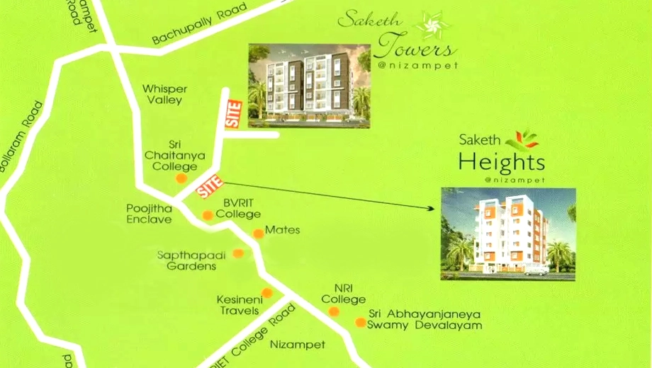 Location of Surya Saketh Towers - Image 390064