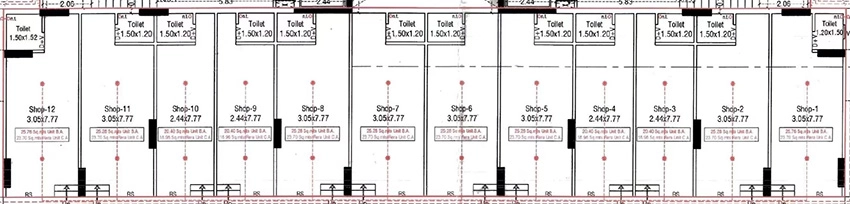 Floor Plan of Commercial Gopalanand Naroda Arise in Hanspura, Ahmedabad - Image 389703