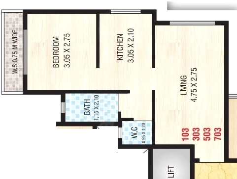 1 BHK Flat in Krishna Residency in Khopoli, Navi Mumbai - Image 912243