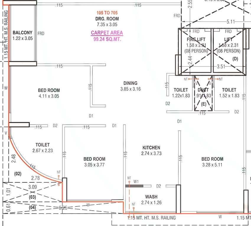 3 BHK Flat in Dev Shree Dev 42 in Paldi, Ahmedabad - Image 912210