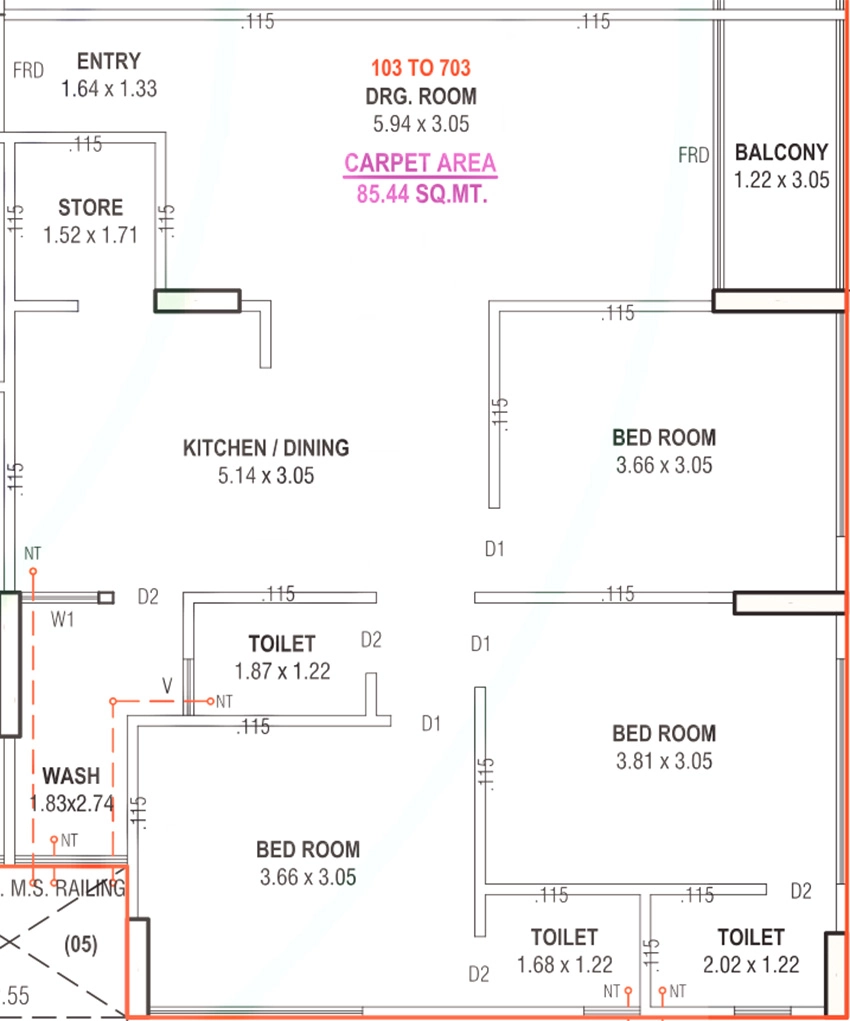 3 BHK Flat in Dev Shree Dev 42 in Paldi, Ahmedabad - Image 912209