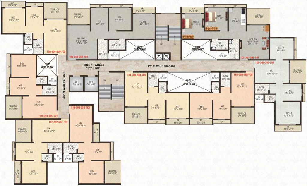 Floor Plan of Bhakti Bellavue in Khopoli, Navi Mumbai - Image 389878