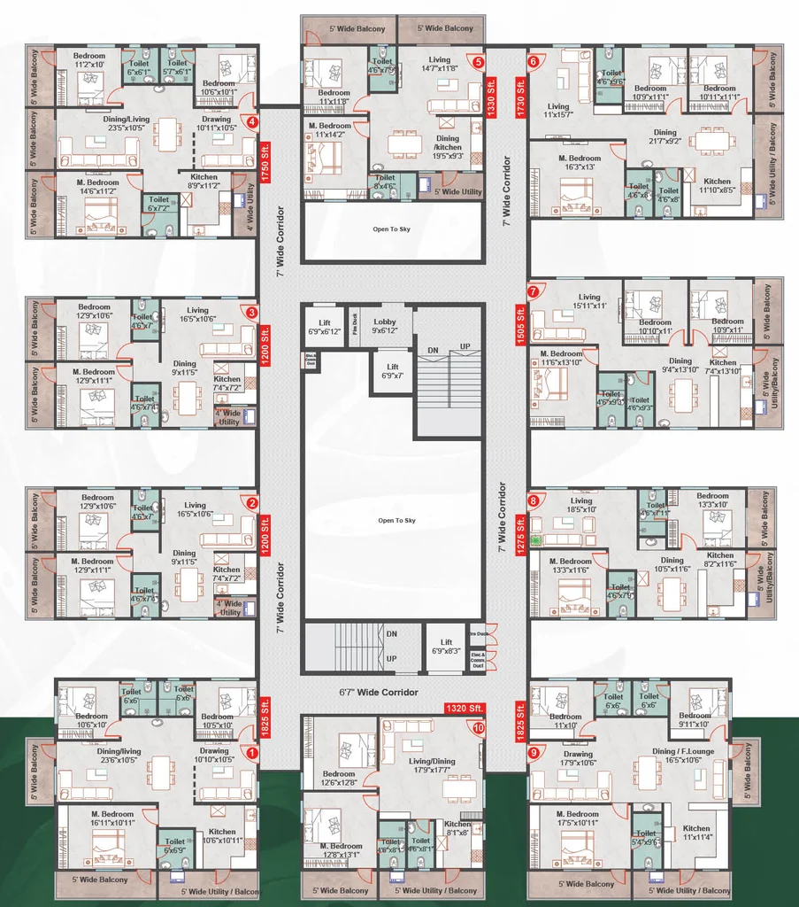 Floor Plan of Havyas SJ Urban Heights in Patancheru, Hyderabad - Image 390138