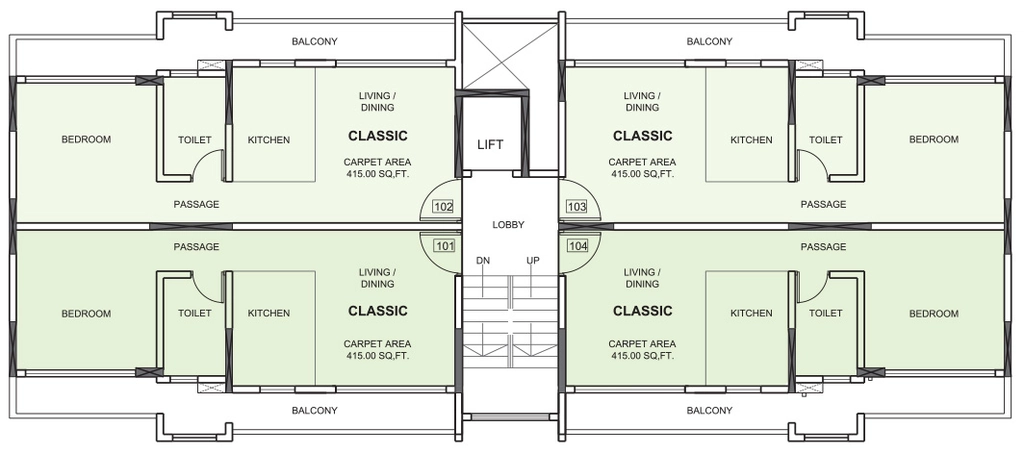 Floor Plan of Nirvana Alive in Khopoli, Navi Mumbai - Image 390154