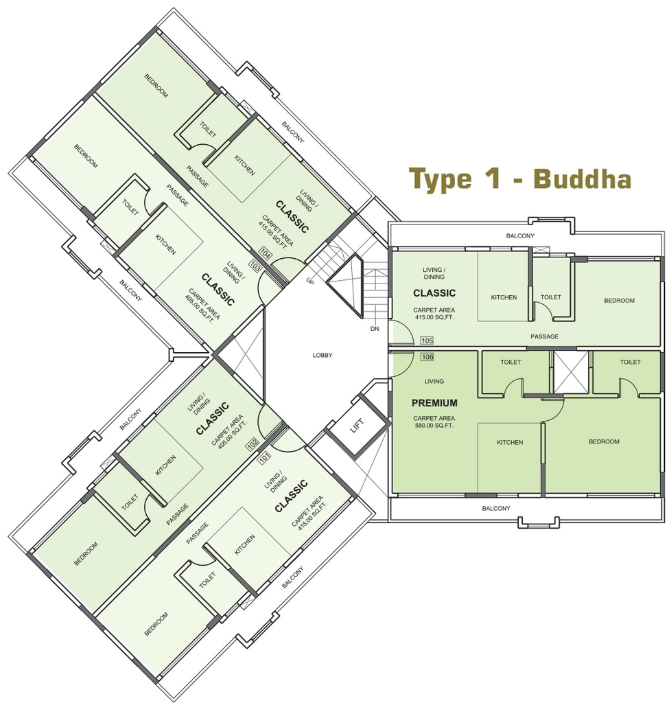 Floor Plan of Nirvana Alive in Khopoli, Navi Mumbai - Image 390156