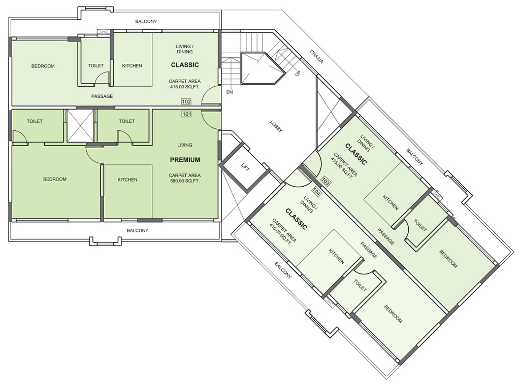 Floor Plan of Nirvana Alive in Khopoli, Navi Mumbai - Image 390155