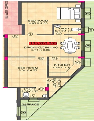 3 BHK Flat in Sri Sai Nirmalya in Patrapada, Bhubaneswar - Image 912546