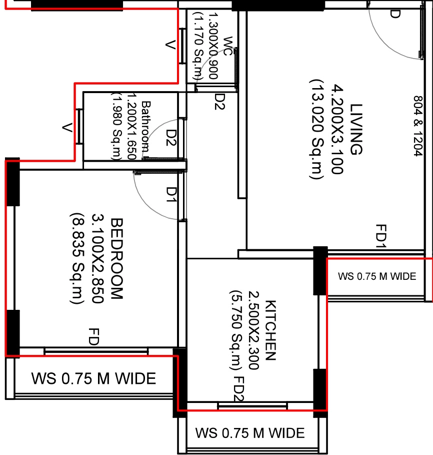 1 BHK Flat in Devbhumi Murlidhar Homes in Khopoli, Navi Mumbai - Image 912466