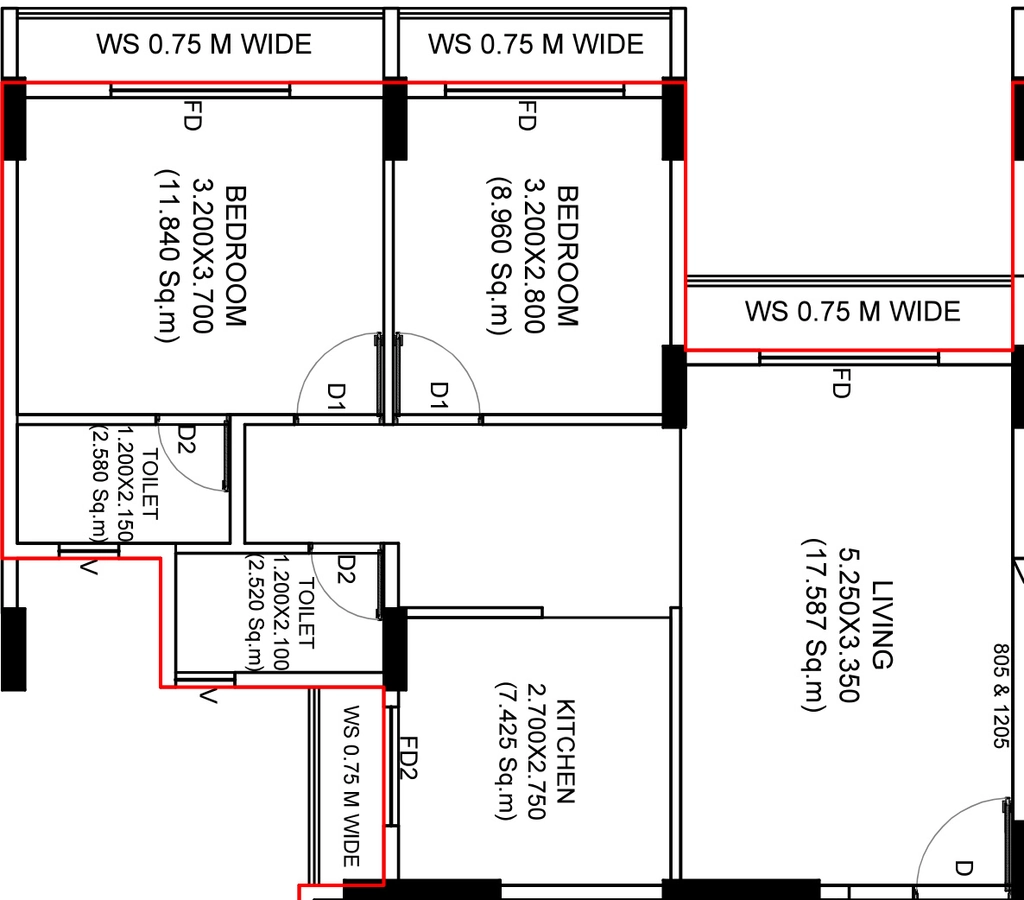 2 BHK Flat in Devbhumi Murlidhar Homes in Khopoli, Navi Mumbai - Image 912467