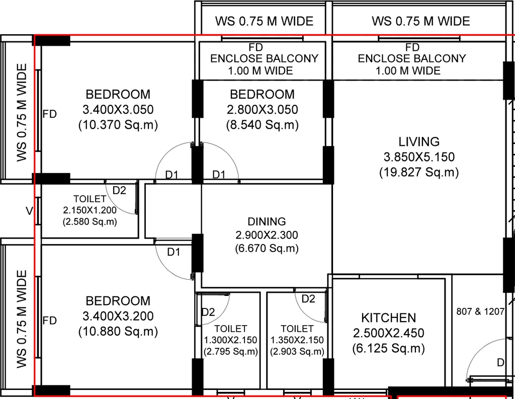 3 BHK Flat in Devbhumi Murlidhar Homes in Khopoli, Navi Mumbai - Image 912468