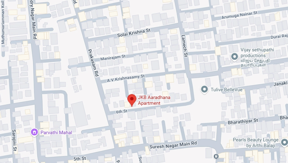 Location of JKB Aradhana in Valasaravakkam, Chennai - Image 390079