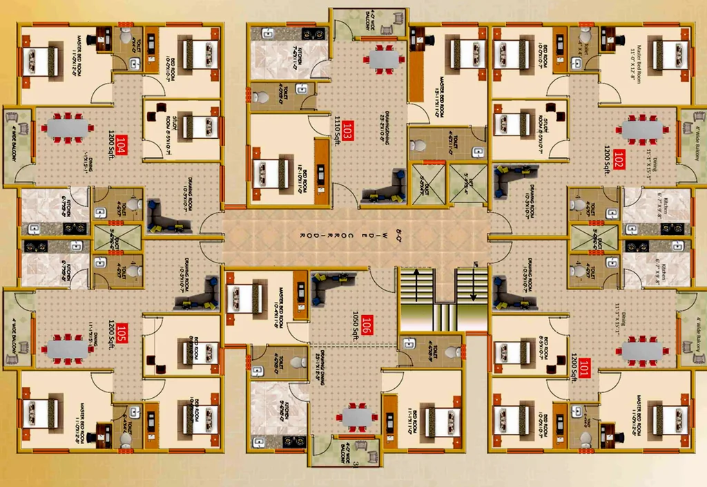 Floor Plan of Imarat Trinath Plaza in Patrapada, Bhubaneswar - Image 390502