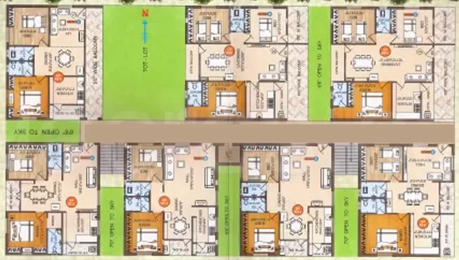 Floor Plan of Kalyan Habitat in Pragathi Nagar, Hyderabad - Image 390727