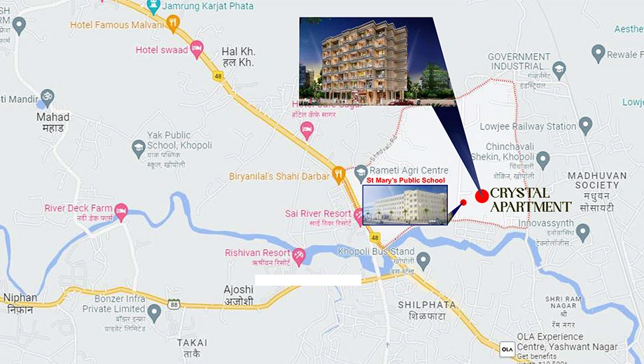 Location of JK Crystal Apartment - Image 390374